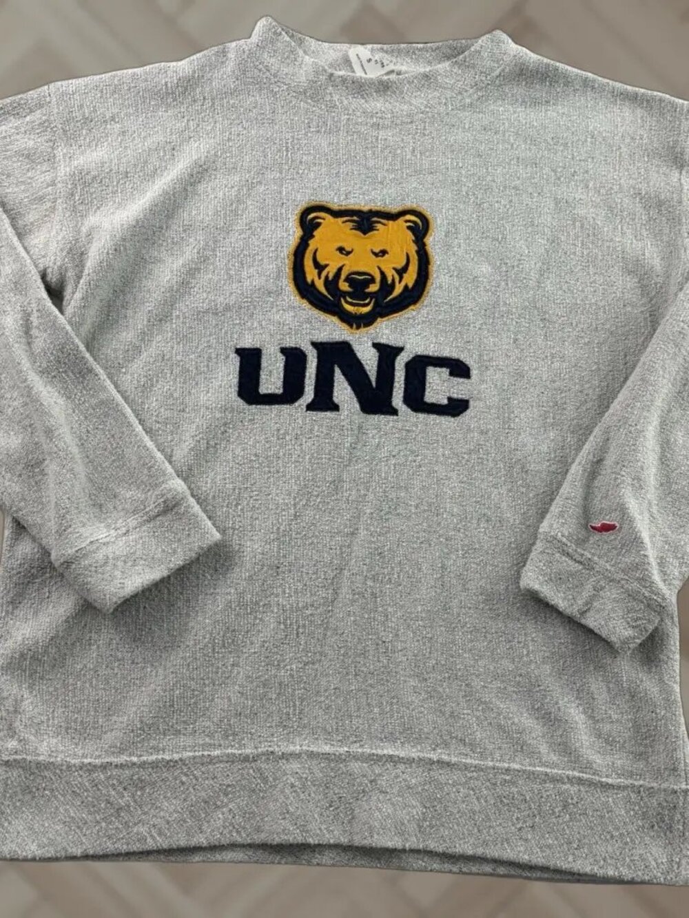 Original League - UNC University of North Colorado Bears Sweater | Small | Gray